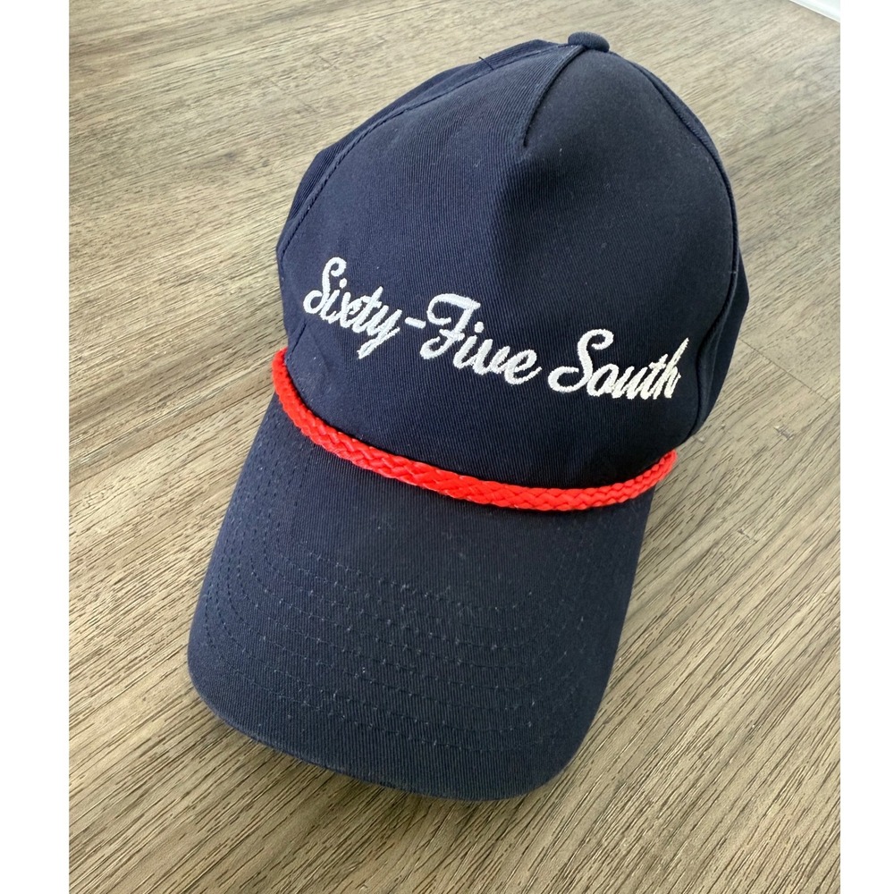 Vintage Sixty-Five South Navy Rope Snapback Hat Cobra C256